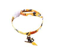 Halloween Pet Collars Halloween Cat Breakaway Collar with Pumpkin Witch Pendant Perfect for Festive Cats (Yellow, One Size)