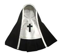 Halloween Pet Cosplay Costume - Nun Outfit for Dogs, Sister Habit Cat Clothes | Funny Party Dress for Small Animals, Medium Dog Apparel for Events, Holiday Photo Indoor Celebration Look