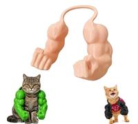 Halloween Pet Costume Cat Superhero Arms, Cat Muscle Arms Hilarious 3D Printed Costume, Cosplay Accessories, for Dogs and Cats Halloween Christmas Photo (Skin Tone,M)