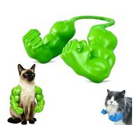 Halloween Pet Costume Cat Superhero Arms, Cat Muscle Arms Hilarious 3D Printed Costume, Lightweight Neck Hanging Halloween Outfit, Cute Photo Prop for Cats, Small Dogs & Tiny Pets (C#)