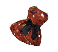 Halloween Pet Costume For Dogs Bat Pumpkin Design Soft Comfortable Dog Clothing Cute Funny Outfit For Small Medium Large Kqy341 (A, S)