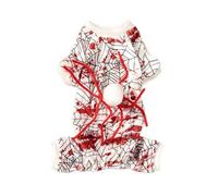 Halloween Pet Costume Scary Blood Splattered Dress For Dogs And Cats Festival Theme Dressingup Outfit Party Dogs Supply Dog Halloween Gear