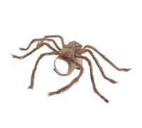 Halloween Pet Costume, Spider Dog Cat Costume with 8 Adjustable Furry Legs & Straps, scary Cosplay Apparel for Halloween Party Decorations, Adjustable Fit for Small Medium Dogs and Cats