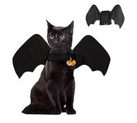 Halloween Pet Costumes Cat Dog Costume with Bat Wings and Pumpkin Bell for Puppy Dogs and Cats Costume Halloween Party Decorations