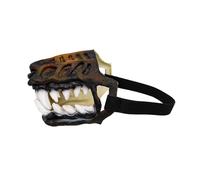 Halloween Pet : Novelty Dog For Costume Parties & Tricks! Latex Animal Comical Dog Snout Design English Accessories (Coffee, 19X14CM)