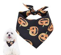 Halloween Pet Scarf - Washable Dog Saliva Towel | Triangular Bandana Decorative Spider Skull | Cat Puppy Costume Accessory for Party Home Park Event