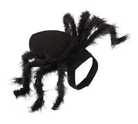 Halloween Pet Spider Clothes Puppycat Horror Simulation Plush Spider Transformation Costume Party Dress Up for Scary Haunted House Theme Party Halloween Decoration Black M
