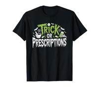 Halloween Pharmacy Tech Trick Prescriptions Holiday Pun T-Shirt