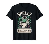 Halloween Pharmacy Tech Witch Prescription Pad Spell Book T-Shirt