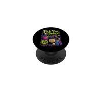 Halloween Pick Your Poison Funny Wizard Vintage Halloween PopSockets Adhesive PopGrip