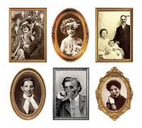 Halloween Picture Frame 6 Sheets 3D Changing Face Moving Picture Creepy Portrait 3D Halloween Pictures for Scary Decorations Castle Haunted House