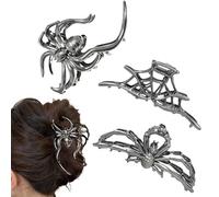 Halloween Pin - Portable Hair Clips - Pack of 3 Halloween Hair Clips for Women Teenagers On the Go Fitness Dance Events