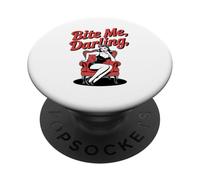Halloween Pinup Girl Bite Me Darling PopSockets Adhesive PopGrip