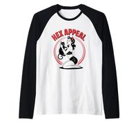 Halloween Pinup Girl Witch Hex Appeal Raglan Baseball Tee