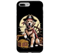 Halloween Pirate Golden Retriever Treasure GR Dog Goldie Case for iPhone 7 Plus/8 Plus
