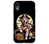 Halloween Pirate Golden Retriever Treasure GR Dog Goldie Case for iPhone XR