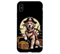 Halloween Pirate Golden Retriever Treasure GR Dog Goldie Case for iPhone XS Max