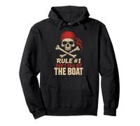 Halloween Pirate Skull Boating Don't Fall Off The Boat Pullover Hoodie