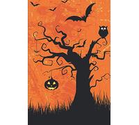 Halloween plain notebook: perfect gift for Halloween party || pumpkins, scary bats and owl || ideal for creative ideas, drawings and school notes