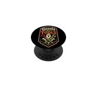 Halloween Plumber Ghouls & Tools Spooky Ghost Gift PopSockets Adhesive PopGrip
