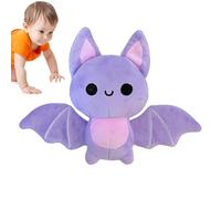 Halloween Plush Bat - Soft Cuddly Bats, Spooky Animal Doll | Pp Cotton Filling With Short Plushs, Three Dimensional Design For Sofa, Car Seat, Bed, And Gift Decor(Purple)(18cm/7.09)