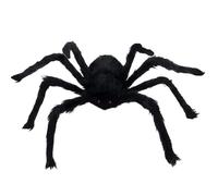 Halloween Plush Black Spider Decoration, Giant Creepy Spider, Realistic Animal Plush, Oversized, Eye-Catching Design, 90x90cm, For Kids And Adults