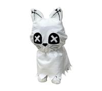 Halloween Plush Cat Festive Companion & Cuddly Decoration | Cuddly toy ghost cat figurine for sofa, bed, couch, bedside table, parties, teenagers, collectors, and girls
