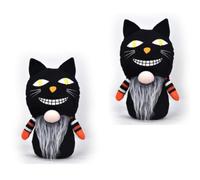 Halloween Plush Decorations Set of 2, Spooky Gonk Soft Plush Toy, Stuffed Gnome Cuddly Toy for Kids Adults, Stress Relief, Relaxation, Halloween Party & Home Decor (Style 1)