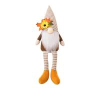 Halloween Plush Gnomes - Bendable Sunflower Doll for Autumn Decoration | Soft Fabric with Adjustable Arms, Festive Gnome Decor for Home Household Thanksgiving Christmas Holiday Cafe Family Friends
