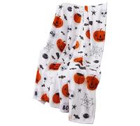 Halloween Plush Throw Blankets Retro Cozy Pumpkin Ghost Blanket Orange Pumpkins Leaves Blanket for Couch Bed Halloween Decor Mens Gifts