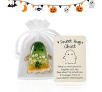 Halloween Pocket Cards,Pocket Halloween Emotional Greeting Cards | Motivational Keepsake Stocking Stuffers for Travel Support Adults Holiday Home Companion Kids School