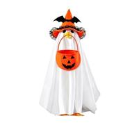 Halloween Porch Goose Outfits Funny Witch Hat Ghost Costume Accessories