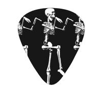 Halloween Posable Skeleton Skull Print Guitar Pick Special Instrument Pick Unisex Guitar Pick