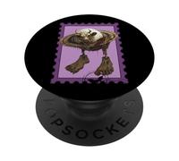 Halloween Postal Stamp La Vaca Saturno Zombina Saturnita PopSockets Adhesive PopGrip