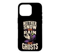 Halloween Postal Worker Neither Snow Rain Nor Ghosts Case for iPhone 16 Pro