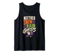 Halloween Postal Worker Neither Snow Rain Nor Ghosts Tank Top