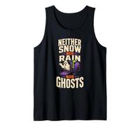 Halloween Postal Worker Neither Snow Rain Nor Ghosts Tank Top