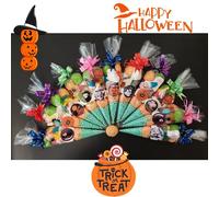 Halloween Pre Filled Sweet Cones Party Bags Kids Spooky Scary Trick-or-treat Goodies Halloween party favors Themed (1 Count (Pack of 5))