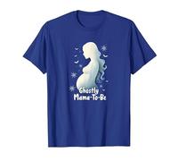 Halloween Pregnancy Ghostly Mama-to-Be Spooky Maternity T-Shirt, Men, Royal Blue, XL