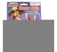 Halloween Press - Long Scary False Sticky 10 Pieces,Halloween Gothic Nail Decoration For Masquerade Party Performance Haunted House Vampire