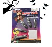 Halloween Press Nails, Spooky Fake Tips, Gothic Fingernail Set, Long Sturdy Design, Easy Instant Application, Perfect for Masquerade Costumes, Stage Performances, Party Vampire Acting