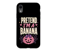 Halloween Pretend I'm A Banana Funny Lazy Costume Joke Case for iPhone XR