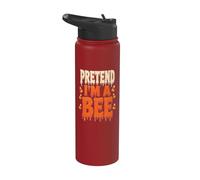 Halloween Pretend I'm A Bee Funny Lazy Costume Candy Corn Stainless Steel Insulated Water Bottle