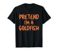 Halloween Pretend I'm A Goldfish Costume Lazy Kids Gold-Fish T-Shirt