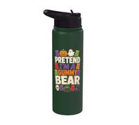 Halloween Pretend I'm A Gummy Bear Funny Candy Lazy Costume Stainless Steel Insulated Water Bottle