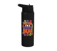 Halloween Pretend I'm A Gummy Bear Funny Candy Lazy Costume Stainless Steel Insulated Water Bottle