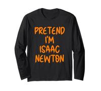 Halloween Pretend I'm A Isaac Newton Costume Lazy Adult Kids Long Sleeve T-Shirt