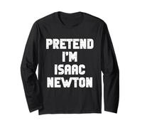 Halloween Pretend I'm A Isaac Newton Costume Lazy Kids Adult Long Sleeve T-Shirt