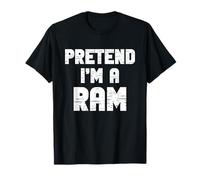 Halloween Pretend I'm A Ram Costume Funny Lazy Kids Adult T-Shirt