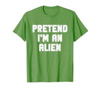 Halloween Pretend I'm an Alien Costume Funny Lazy Kids Adult T-Shirt